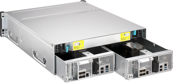 QNAP ES1686dc-2142IT-128G, 64GB RAM reg ECC, 4x SFP+ 10Gb/s, 3x RJ-45 1000Base-T, 3HE