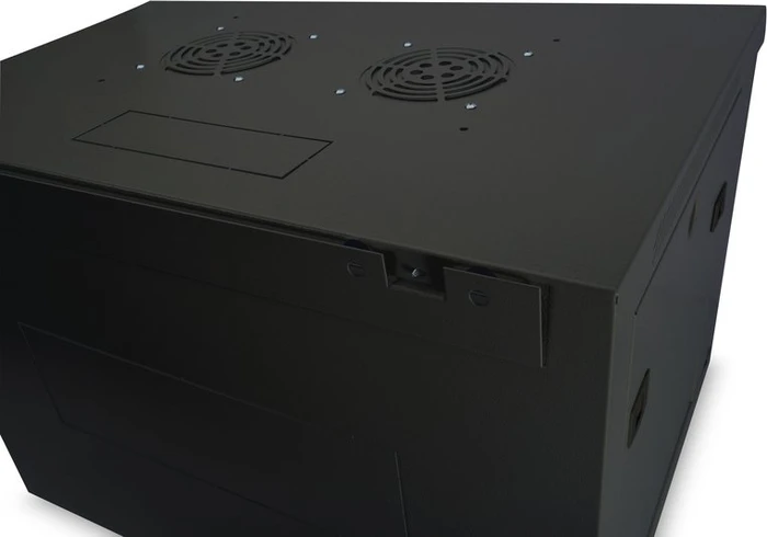 Digitus Professional Dynamic Basic Serie Wandschrank 7HE, Sicherheitsglastür, IP2X, schwarz, 450mm tief