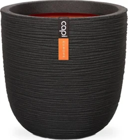 Capi Topf Kugel Rib Blumentopf 43cm schwarz