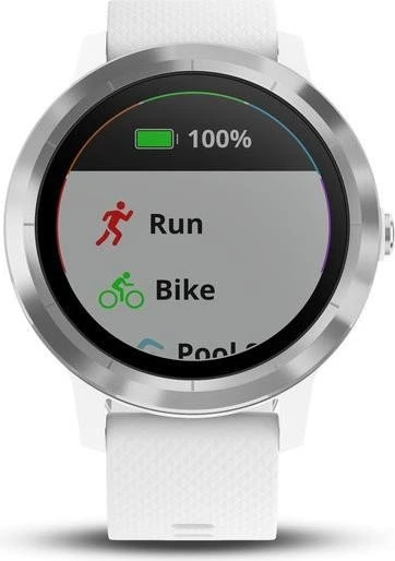 Garmin vivoactive 3 weiß/edelstahl