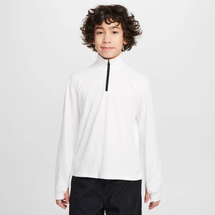 Nike Multi Dri-FIT UV 1/2-Zip Funktionsshirt langarm weiß (Junior)