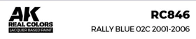 AK-Interactive 2nd Gen Real Colors rally blue 02c 2001-2006, 17ml