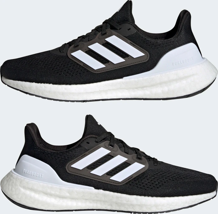 adidas Pureboost 23 core black/cloud white/carbon (Herren)