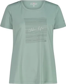 CMP Piqué Print Funktionsshirt kurzarm grün (Damen)