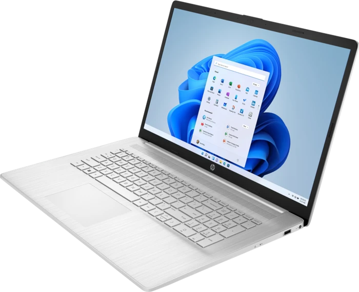 HP Laptop 17-p2166ng, Natural Silver, Ryzen 5 7520U, 16GB RAM, 512GB SSD, DE