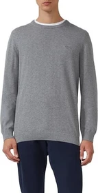 s.Oliver Baumwoll Logo-Stickerei Pullover grau (Herren)