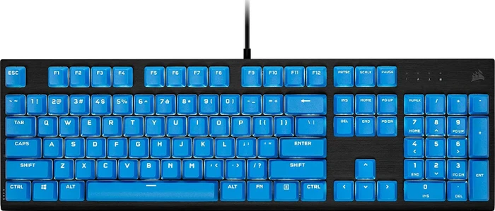Corsair Pro Keycap Mod Kit, Kunststoff (PBT) Double-Shot, blau, 105 Tasten, ISO-DE