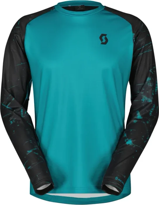 Scott Trail Storm Trikot langarm winter green/black (Herren)