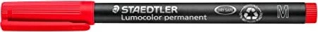 Staedtler Lumocolor 317 permanent rot, 10er-Pack