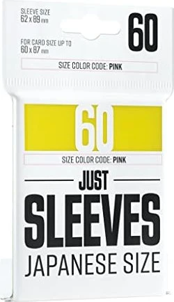 Gamegenic Just Sleeves Japanese Size gelb, 60 Stück