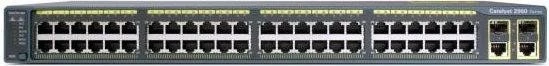 Cisco Catalyst 2960 LAN Base Rackmount Managed Switch, 50x RJ-45, 2x SFP, 370W PoE