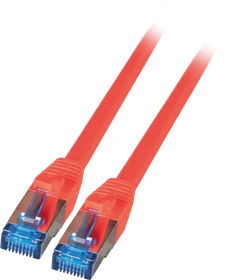 EFB Elektronik TPE Superflex Patchkabel, Cat7/Cat6a, S/FTP, RJ-45/RJ-45, 0.5m, rot