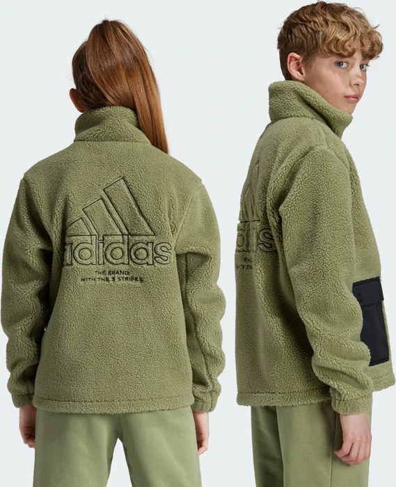 adidas Fleece Funktionsjacke tent green/black (Junior)