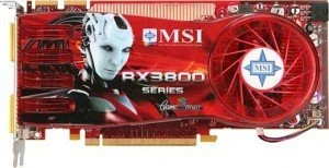 MSI Radeon HD 3870, RX3870-T2D512E-OC, 512MB DDR4, 2x DVI, S-Video