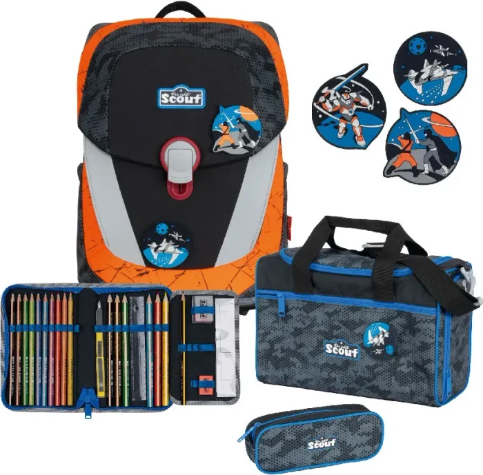 Scout Sunny II Star Commander Schultaschen-Set, 4-tlg.