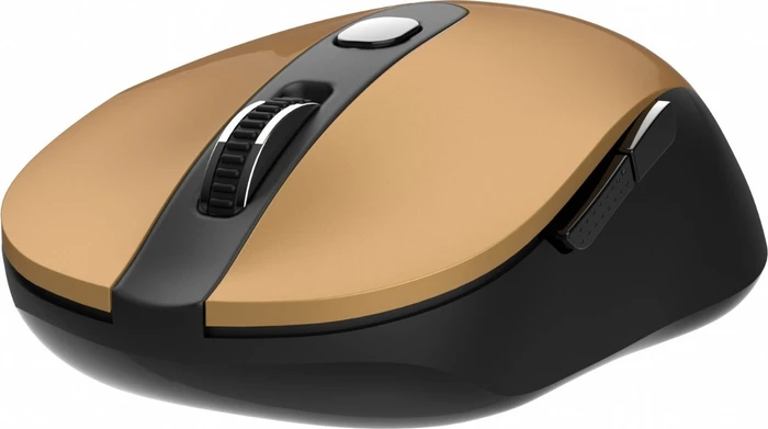Inca IWM-233RG Silent Wireless Mouse gold/schwarz, USB