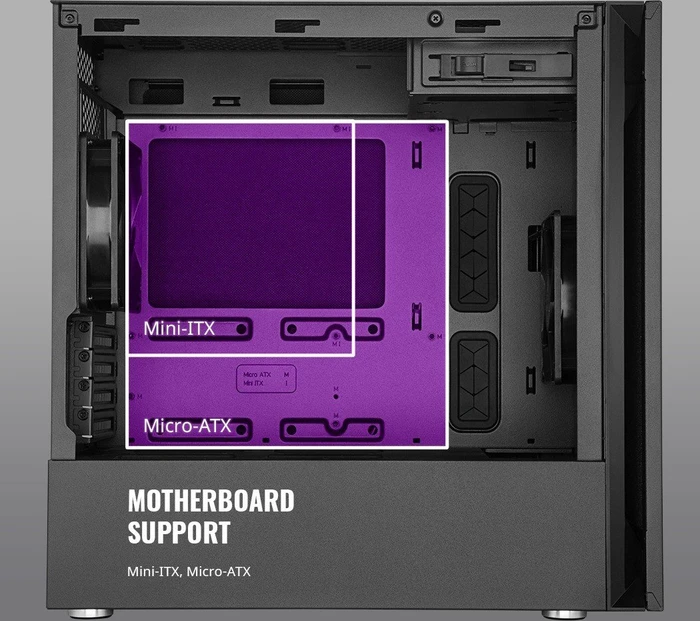 Cooler Master Silencio S400, schallgedämmt