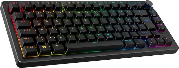 HP HyperX Alloy Rise 75 Wireless, PBT, LEDs RGB, hot-swap, HyperX Linear, USB/Bluetooth, US