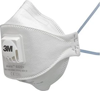 3M 9322+SV Aura FFP2 Atemschutzmaske, 5 Stück