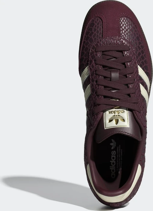adidas Samba OG maroon/cream white/gold metallic