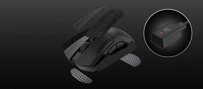 Genesis Zircon 880 Pro 8K/8K Wireless Gaming Mouse schwarz, USB/Bluetooth