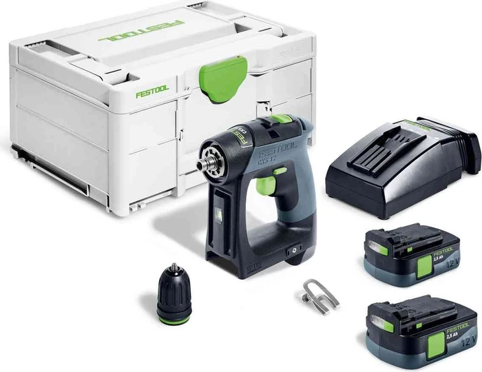 Festool CXS 12 2.5-Plus Akku-Bohrschrauber inkl. Systainer + 2 Akkus 2.5Ah
