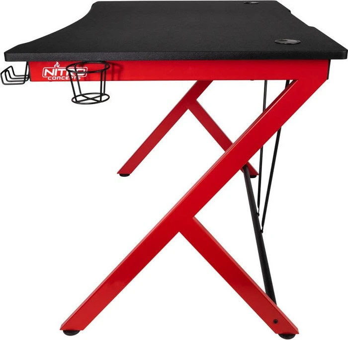 Nitro Concepts D12 Schreibtisch 116x76cm schwarz/rot