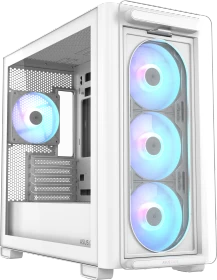 ASUS A23 PLUS TG ARGB White, Glasfenster (90DC00K3-B19010)