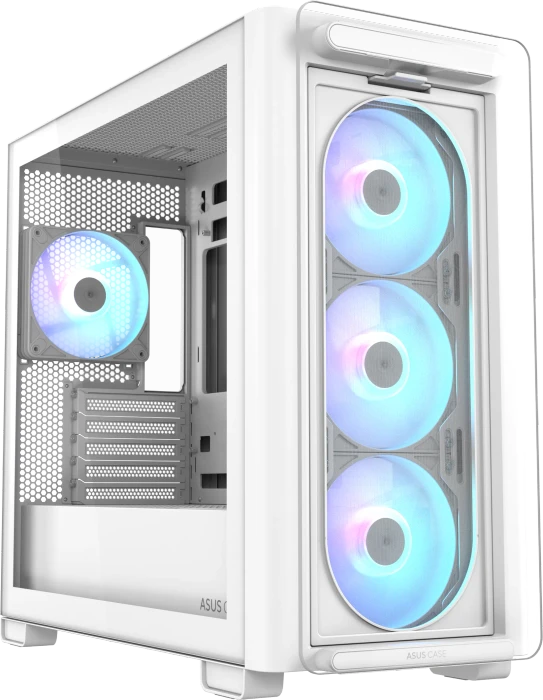 ASUS A23 PLUS TG ARGB White, Glasfenster