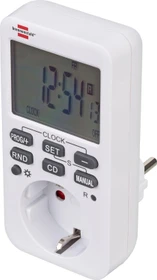 Brennenstuhl Comfort-Line digitale Wochenzeitschaltuhr, IP20, weiß