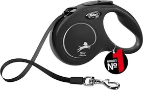 flexi New Classic S, Gurt, 5m, schwarz