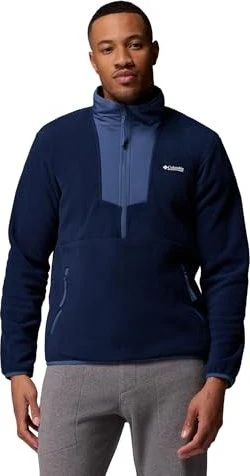 Columbia Sequoia Grove Half Zip Fleece Pullover collegiate navy/dark mountain (Herren)