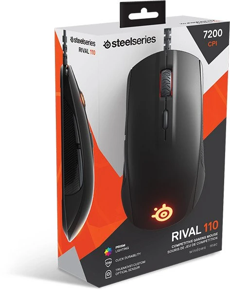 SteelSeries Rival 110 schwarz, USB