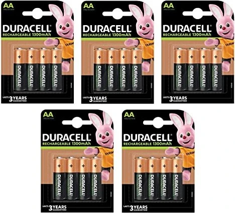 Duracell Recharge Plus Mignon AA NiMH 1300mAh, 4er-Pack