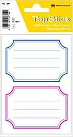 TopStick Buchetiketten Coloured, 78x53mm, weiß, 5 Blatt (10 Etiketten)
