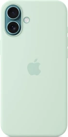 Apple Silikon Case mit MagSafe für iPhone 16 Plus Aquamarin
