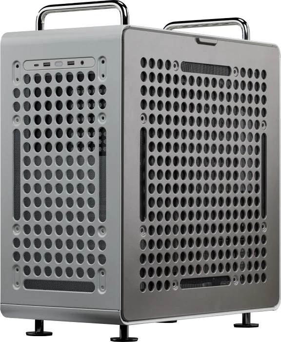 Cooler Master Qube 540 Moonstone, grau, Glasfenster