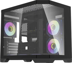 DarkFlash FT418 Black, Glasfenster