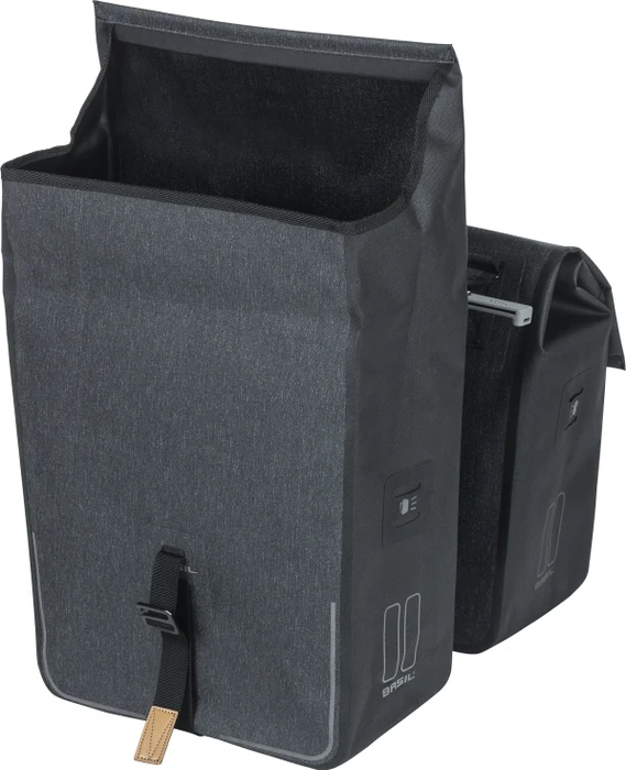 Basil Urban Dry Doppeltasche MIK Gepäcktasche charcoal melee