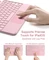 Inateck Ultraleicht Tastatur für iPad Air 6/iPad Air 5/iPad Pro 11", pink, UK Vorschaubild