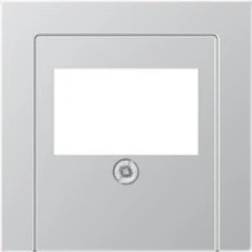 Jung Abdeckung für TAE-Anschlussdosen, 1fach, Duroplast lackiert, Serie A, aluminium