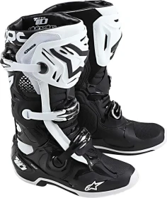Alpinestars Tech 10 Motorradstiefel schwarz/weiß