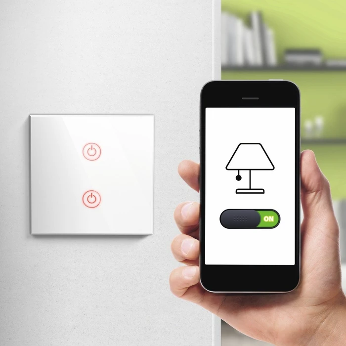 Hama WiFi-Touch-Wandschalter, Unterputz, weiß, 2-fach