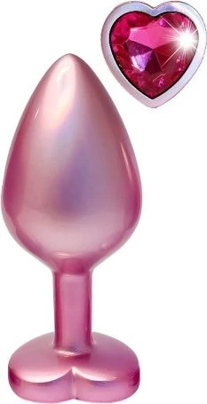 Dream Toys Gleaming Love Plug medium pearl pink