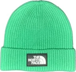 The North Face Logo Box mit Umschlag Beanie optic emerald