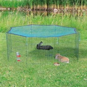 Trixie Freilaufgehege mit Schutznetz, 57cm, Ø150cm, grün