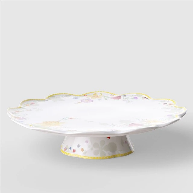 Villeroy & Boch Spring Awakening Tortenplatte auf Fuß 33cm