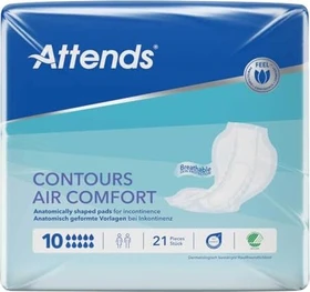 Attends Contours Air Comfort 10 Hygieneeinlage, 21 Stück