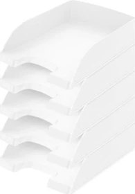 Leitz Plus Briefablage Standard, weiß, 5er-Pack