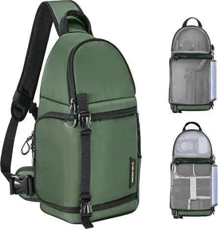 K&F Concept Urban Wander 02 10L Sling Crossbody grün